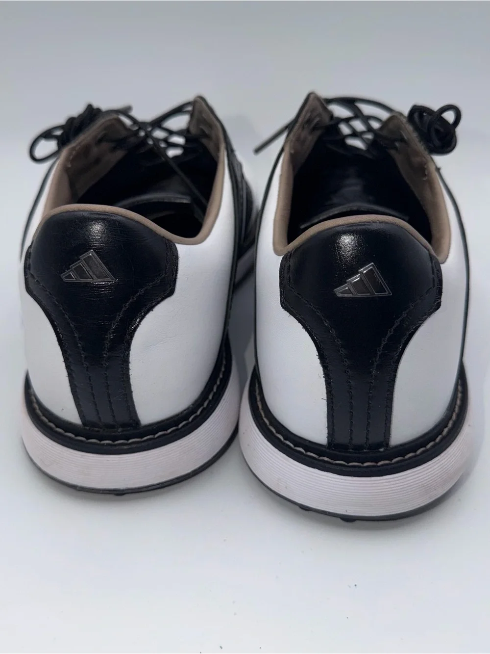 Adidas MC87 Z-Traxion Spikeless Golf Shoes Black White Mens Size 11 Used
